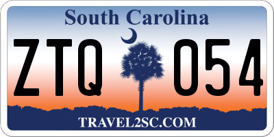 SC license plate ZTQ054