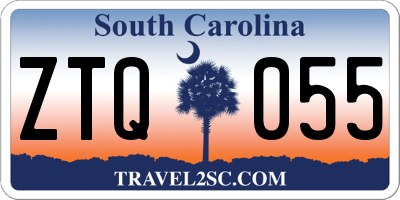 SC license plate ZTQ055