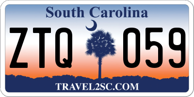 SC license plate ZTQ059