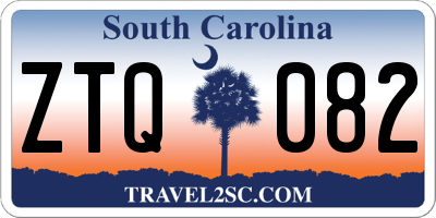 SC license plate ZTQ082