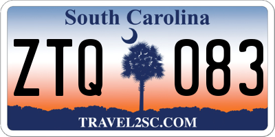 SC license plate ZTQ083