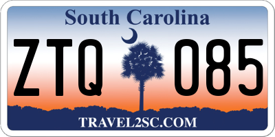 SC license plate ZTQ085