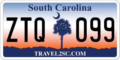 SC license plate ZTQ099