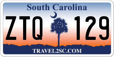 SC license plate ZTQ129