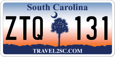 SC license plate ZTQ131