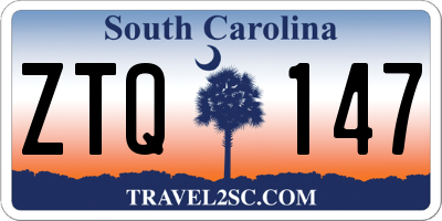 SC license plate ZTQ147
