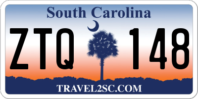 SC license plate ZTQ148