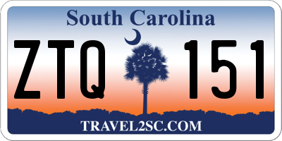 SC license plate ZTQ151