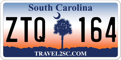 SC license plate ZTQ164