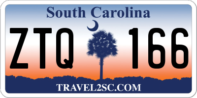 SC license plate ZTQ166