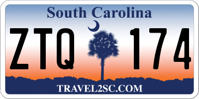 SC license plate ZTQ174