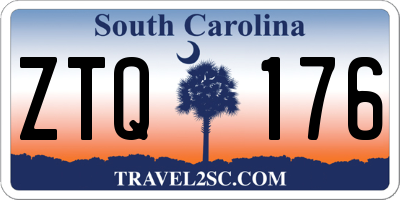 SC license plate ZTQ176