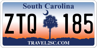 SC license plate ZTQ185