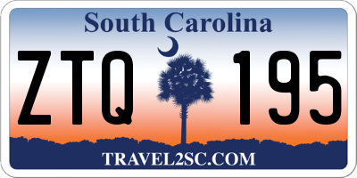 SC license plate ZTQ195