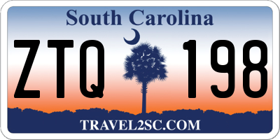 SC license plate ZTQ198