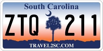 SC license plate ZTQ211