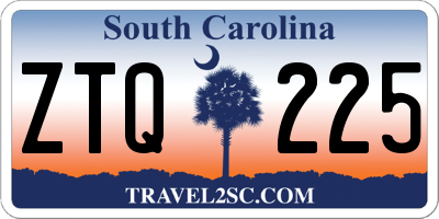 SC license plate ZTQ225