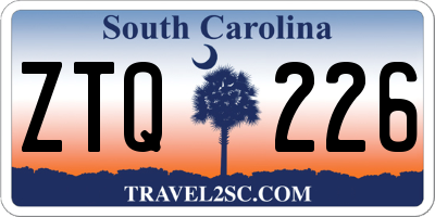 SC license plate ZTQ226