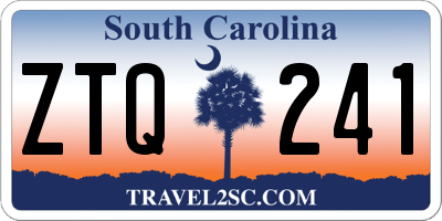SC license plate ZTQ241