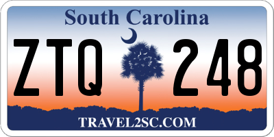 SC license plate ZTQ248