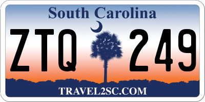 SC license plate ZTQ249