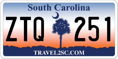 SC license plate ZTQ251