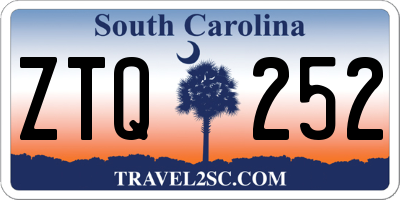SC license plate ZTQ252