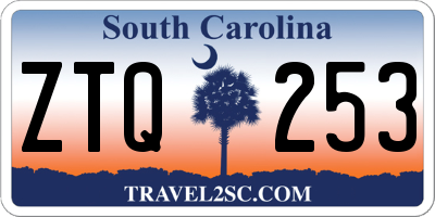 SC license plate ZTQ253