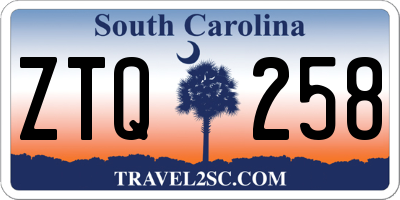 SC license plate ZTQ258