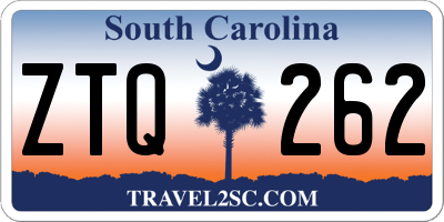 SC license plate ZTQ262