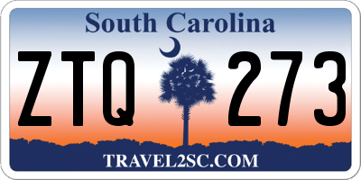 SC license plate ZTQ273