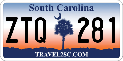 SC license plate ZTQ281