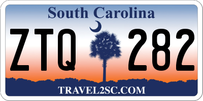SC license plate ZTQ282