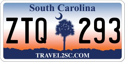 SC license plate ZTQ293