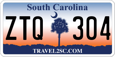 SC license plate ZTQ304