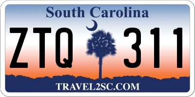 SC license plate ZTQ311