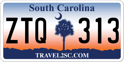 SC license plate ZTQ313