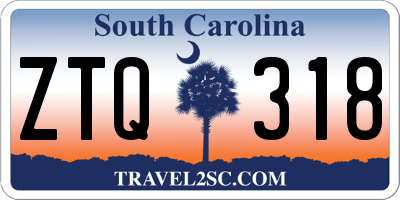 SC license plate ZTQ318
