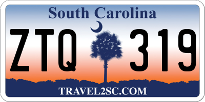 SC license plate ZTQ319