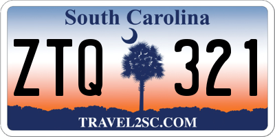 SC license plate ZTQ321