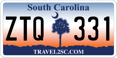 SC license plate ZTQ331
