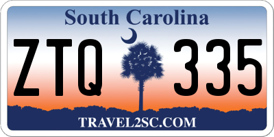 SC license plate ZTQ335