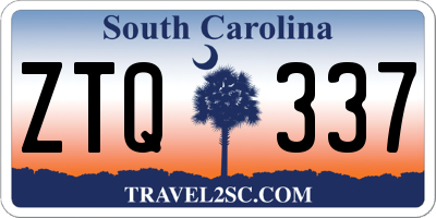SC license plate ZTQ337