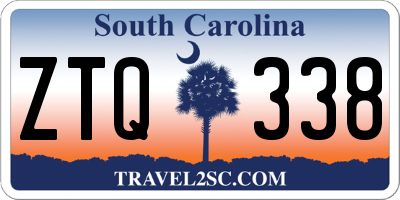 SC license plate ZTQ338