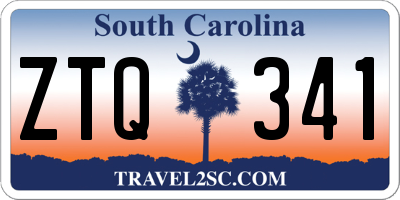 SC license plate ZTQ341