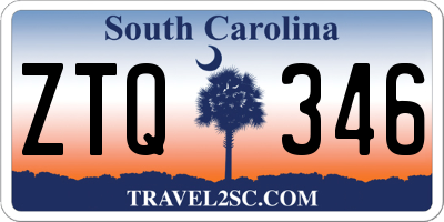 SC license plate ZTQ346