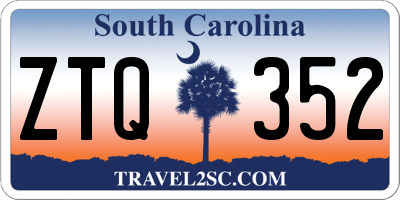 SC license plate ZTQ352