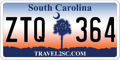 SC license plate ZTQ364