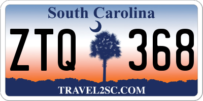 SC license plate ZTQ368