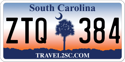 SC license plate ZTQ384